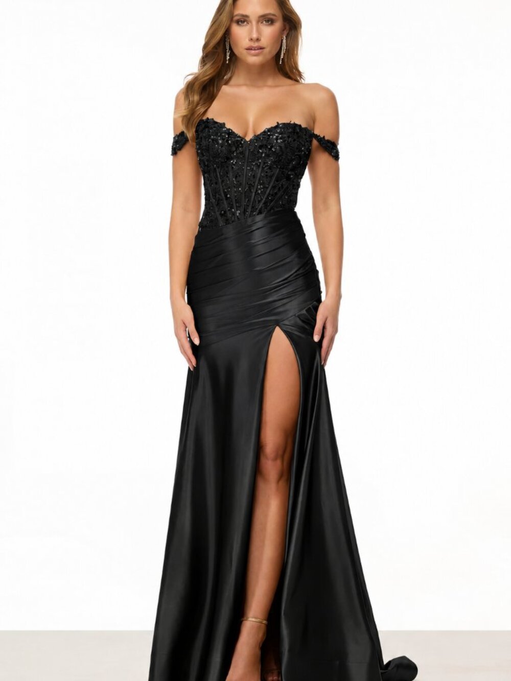 Sherri Hill Black Formal Dress. Size 18